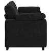 Dvivietė sofa, juoda, 180x77x82 cm, aksominė