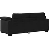 Dvivietė sofa, juoda, 180x77x82 cm, aksominė
