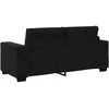 Dvivietė sofa, juoda, 180x77x82 cm, aksominė