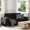 Dvivietė sofa, juoda, 180x77x82 cm, audinys