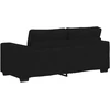 Dvivietė sofa, juoda, 180x77x82 cm, audinys