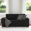 Dvivietė sofa, juoda, 180x77x82 cm, audinys