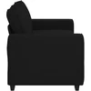 Dvivietė sofa, juoda, 180x77x82 cm, audinys