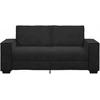 Dvivietė sofa, juoda, 180x78x84 cm, aksominė