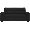 Dvivietė sofa, juoda, 180x81x84 cm, audinys