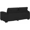 Dvivietė sofa, juoda, 180x81x84 cm, audinys