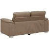 Dvivietė sofa, kapučino spalvos, 160x81x84 cm, dirbtinė oda