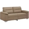 Dvivietė sofa, kapučino spalvos, 180x81x84 cm, dirbtinė oda