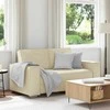 Dvivietė sofa Kreminė 160 cm Dirbtinė oda