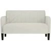 Dvivietė sofa, kreminės spalvos, 109 cm, aksominė