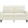 Dvivietė sofa, kreminės spalvos, 120cm, aksomas