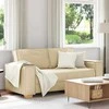 Dvivietė sofa, kreminės spalvos, 180x78x84 cm, audinys