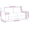 Dvivietė sofa, kreminės spalvos, 180x78x84 cm, audinys