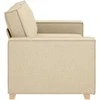 Dvivietė sofa, kreminės spalvos, 180x78x84 cm, audinys