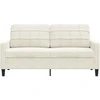 Dvivietė sofa, kreminės spalvos, 140cm, aksomas