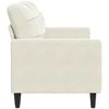 Dvivietė sofa, kreminės spalvos, 140cm, aksomas