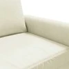 Dvivietė sofa, kreminės spalvos, 140cm, aksomas
