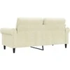 Dvivietė sofa, kreminės spalvos, 140cm, aksomas