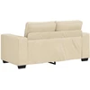 Dvivietė sofa, kreminės spalvos, 160x77x82 cm, audinys