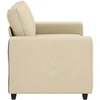 Dvivietė sofa, kreminės spalvos, 160x77x82 cm, audinys