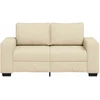 Dvivietė sofa, kreminės spalvos, 160x77x82 cm, audinys