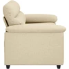 Dvivietė sofa, kreminės spalvos, 160x81x84 cm, audinys