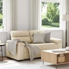 Dvivietė sofa, kreminės spalvos, 160x81x84 cm, audinys