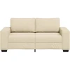 Dvivietė sofa, kreminės spalvos, 180x77x82 cm, audinys