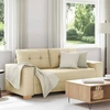 Dvivietė sofa, kreminės spalvos, 180x77x82 cm, audinys