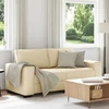 Dvivietė sofa, kreminės spalvos, 180x77x82 cm, audinys