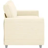 Dvivietė sofa, kreminės spalvos, 180x77x82 cm, velvetas, audinys