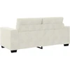 Dvivietė sofa, kreminės spalvos, 180x77x82 cm, aksominė