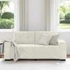 Dvivietė sofa, kreminės spalvos, 180x77x82 cm, aksominė