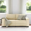 Dvivietė sofa, kreminės spalvos, 180x77x82 cm, audinys