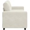 Dvivietė sofa, kreminės spalvos, 180x77x82 cm, aksominė