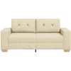 Dvivietė sofa, kreminės spalvos, 180x77x82 cm, audinys