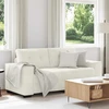 Dvivietė sofa, kreminės spalvos, 180x77x82 cm, aksominė