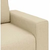 Dvivietė sofa, kreminės spalvos, 180x77x82 cm, audinys