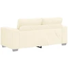 Dvivietė sofa, kreminės spalvos, 180x77x82 cm, velvetas, audinys