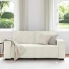 Dvivietė sofa, kreminės spalvos, 180x78x84 cm, aksominė