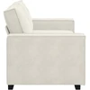 Dvivietė sofa, kreminės spalvos, 180x78x84 cm, aksominė