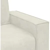Dvivietė sofa, kreminės spalvos, 180x78x84 cm, aksominė