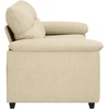 Dvivietė sofa, kreminės spalvos, 180x81x84 cm, audinys