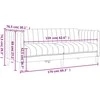Dvivietė sofa, linas