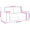 Dvivietė sofa, lininė, 160x78x84 cm