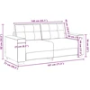 Dvivietė sofa, lininė, 180x77x82 cm