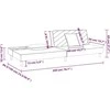 Dvivietė sofa-lova dvejomis pagalvėmis, rudos spalvos, audinys
