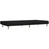 Dvivietė sofa-lova, juodos spalvos, audinys
