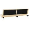 Dvivietė sofa-lova, kreminės spalvos, aksomas