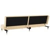 Dvivietė sofa-lova, kreminės spalvos, aksomas
